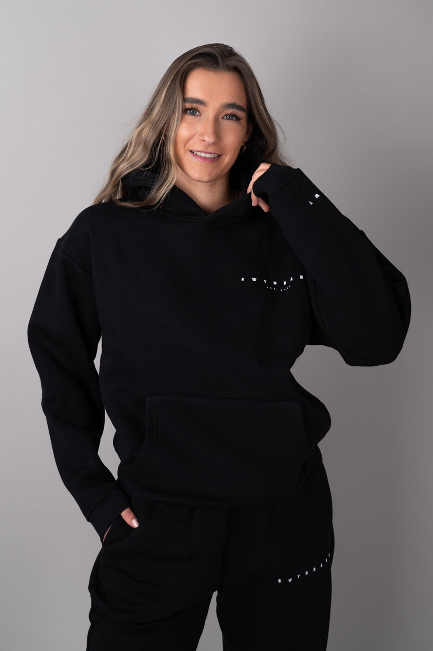 EASE Hoodie Črn