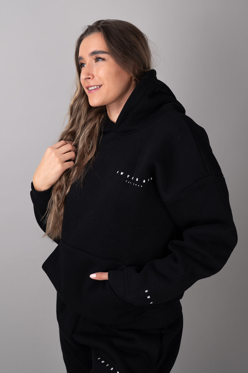 EASE Hoodie Črn