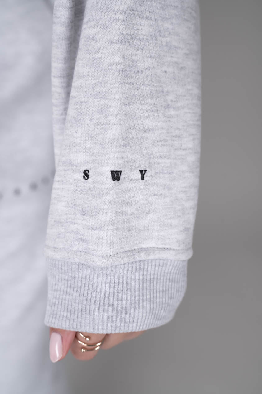 EASE Zip Hoodie Siv