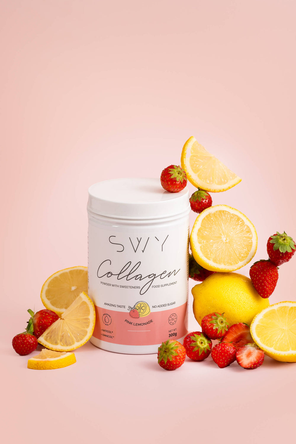 Embalaža Collagena Pink Lemonade dekoracija