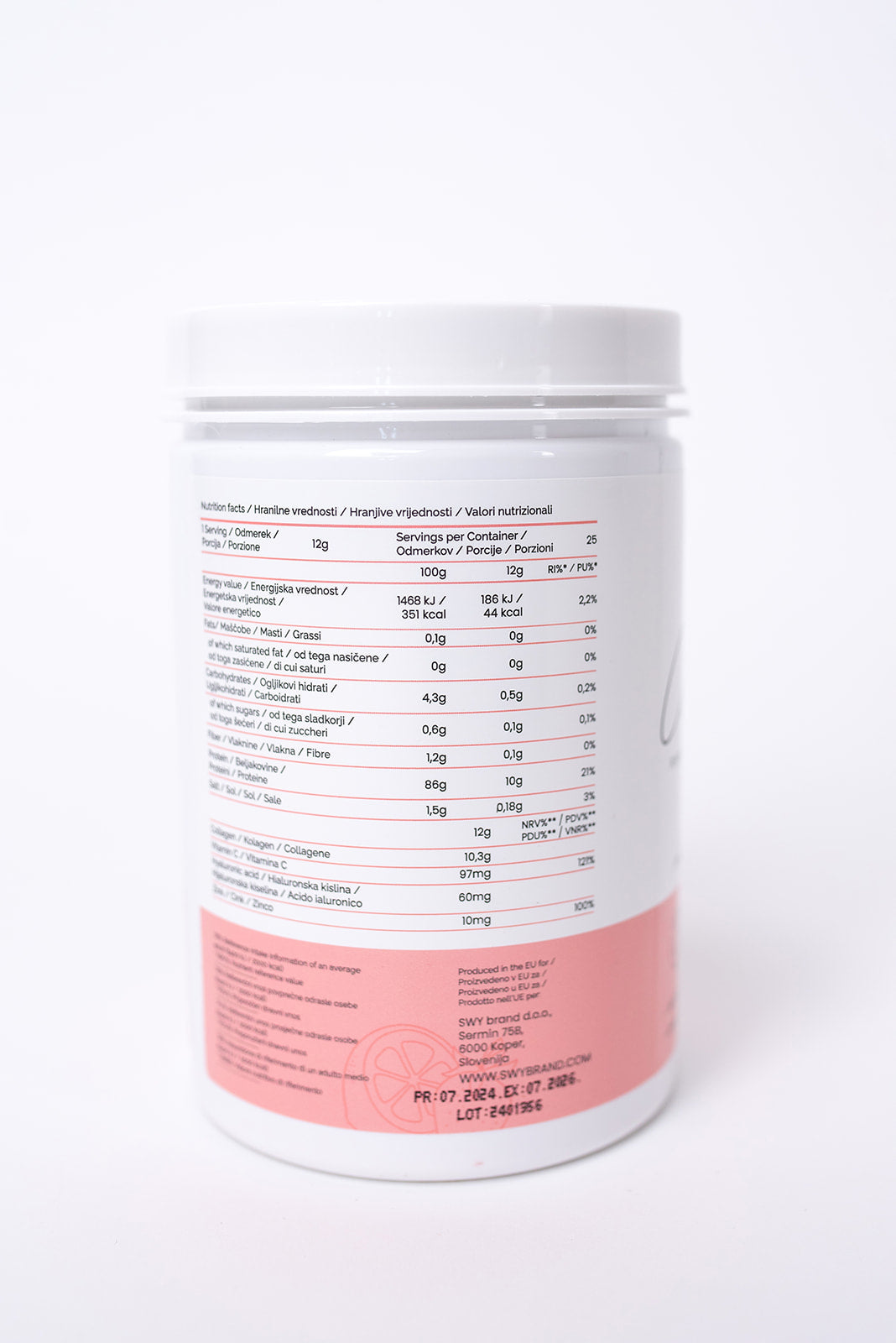 Embalaža Collagena Pink Lemonade vrednosti