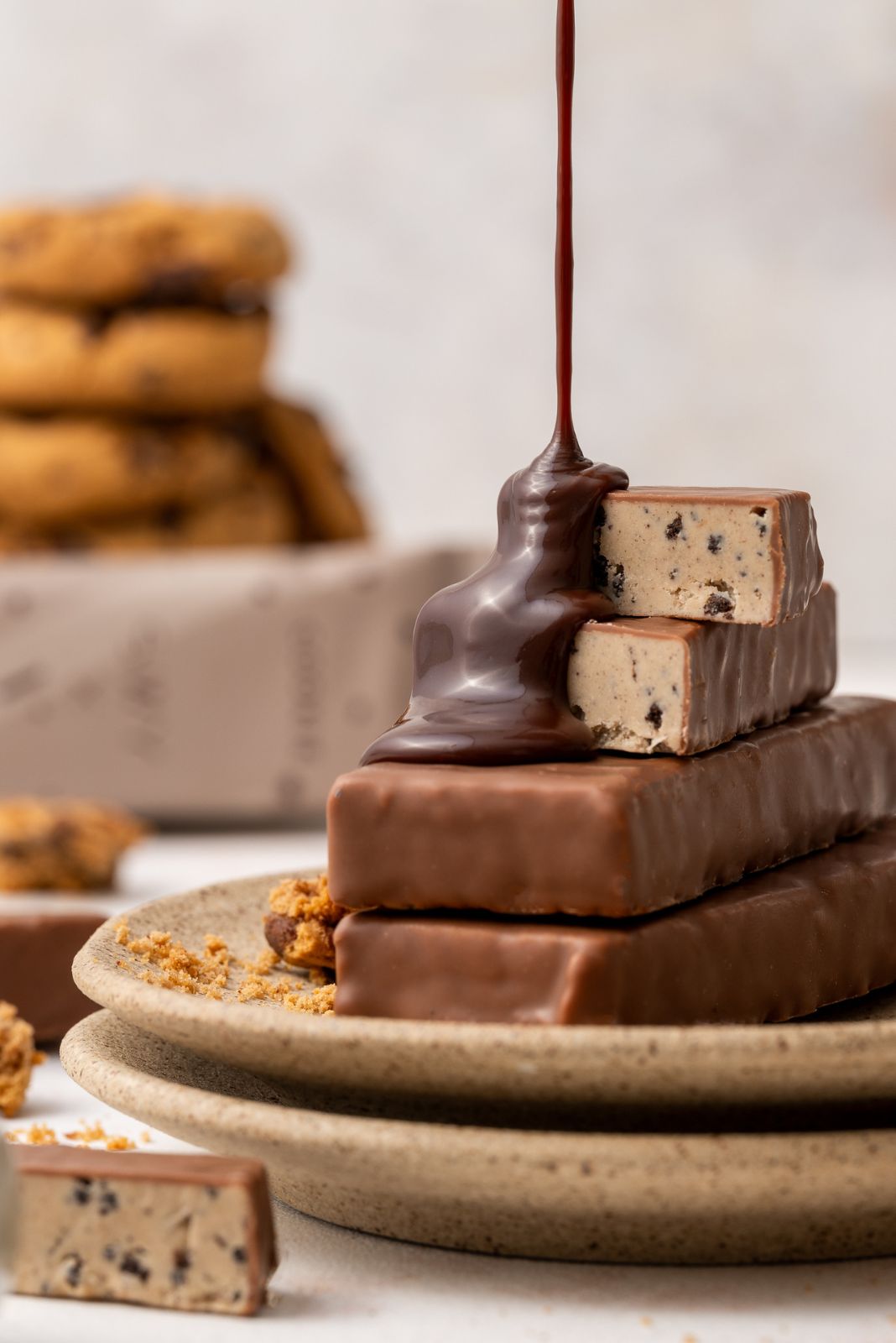 Beljakovinska ploščica Cookie s sladili
