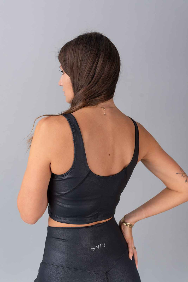 Leather Podaljšan Top