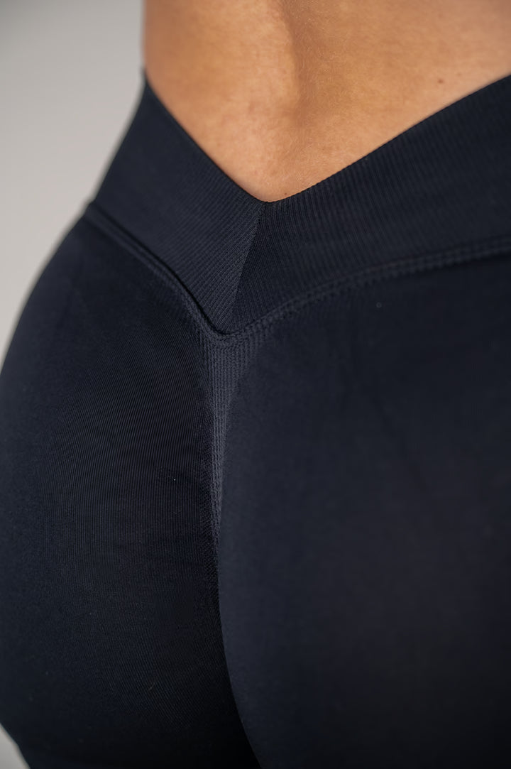 Black Bum Leggings, back details