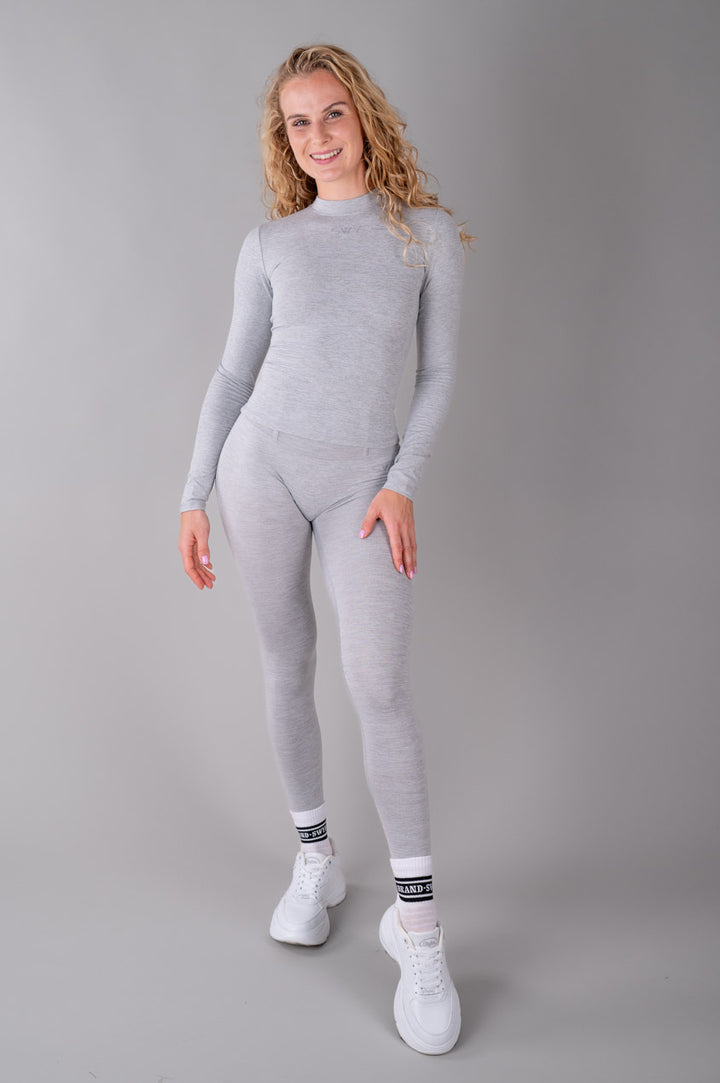 Maglia a maniche lunghe Comfort con collo alto