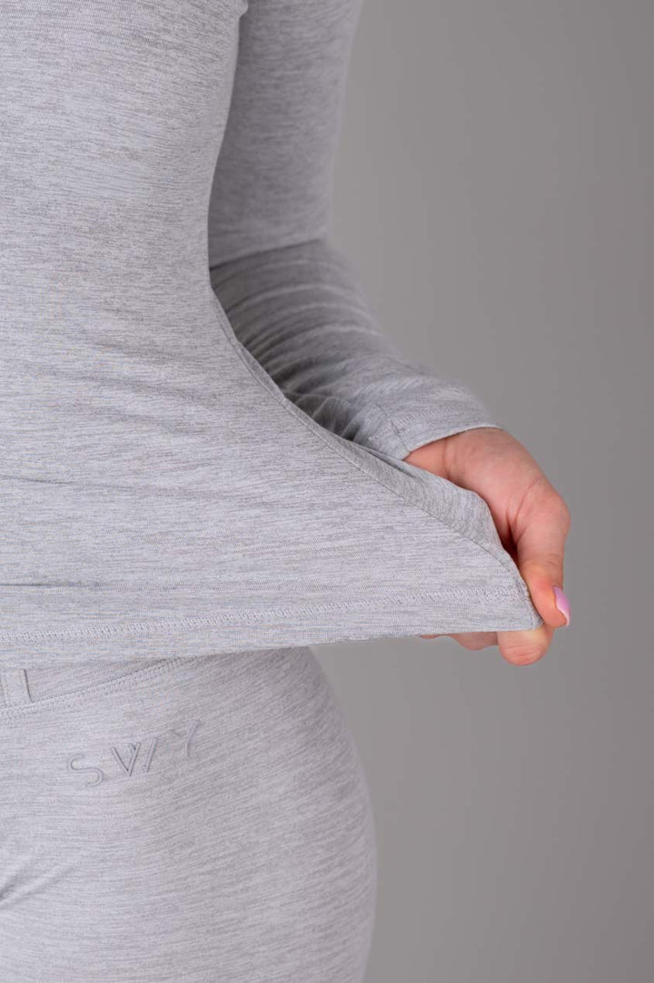 Maglia a maniche lunghe Comfort con collo alto