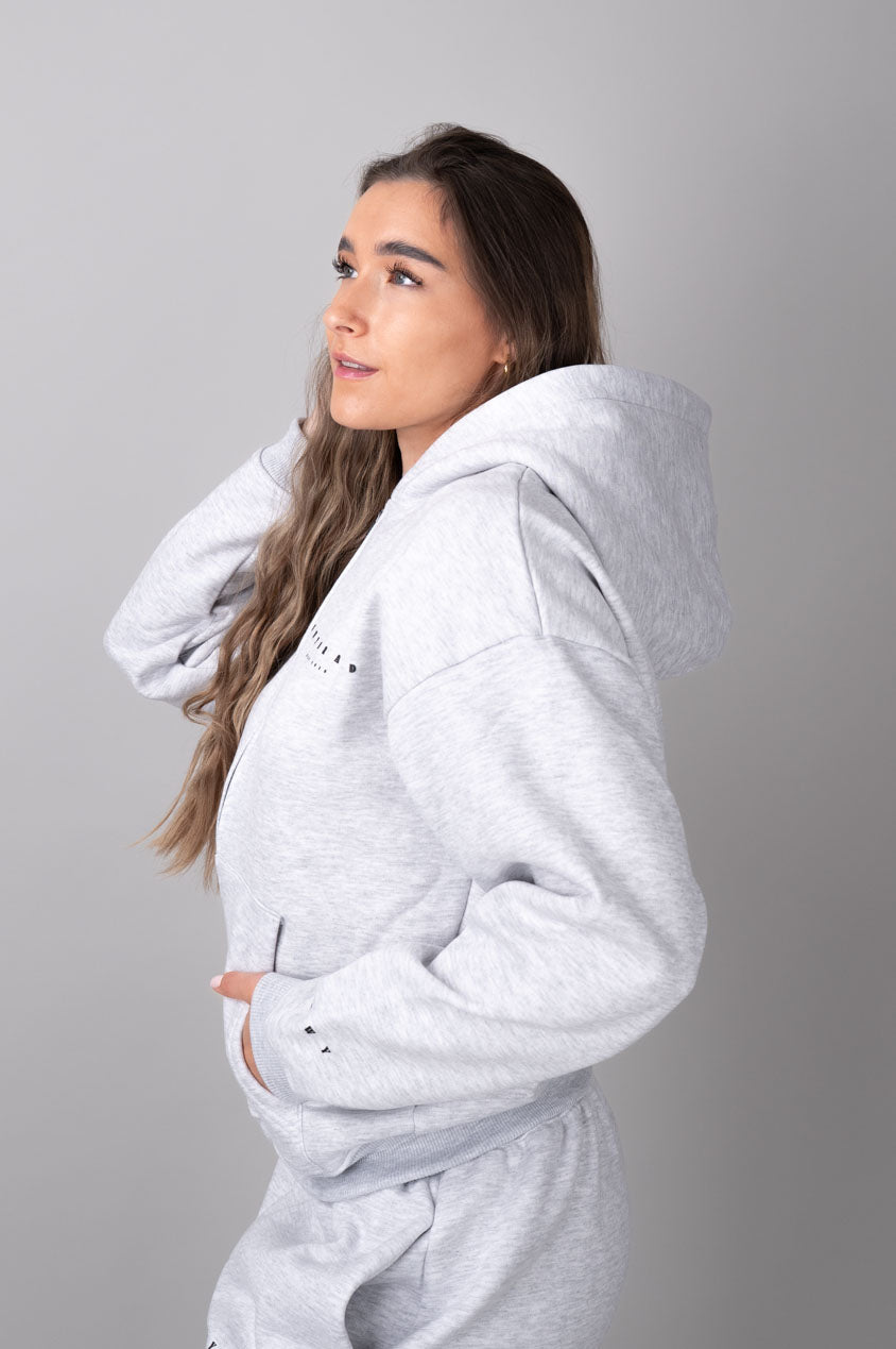 EASE Zip Hoodie Siv