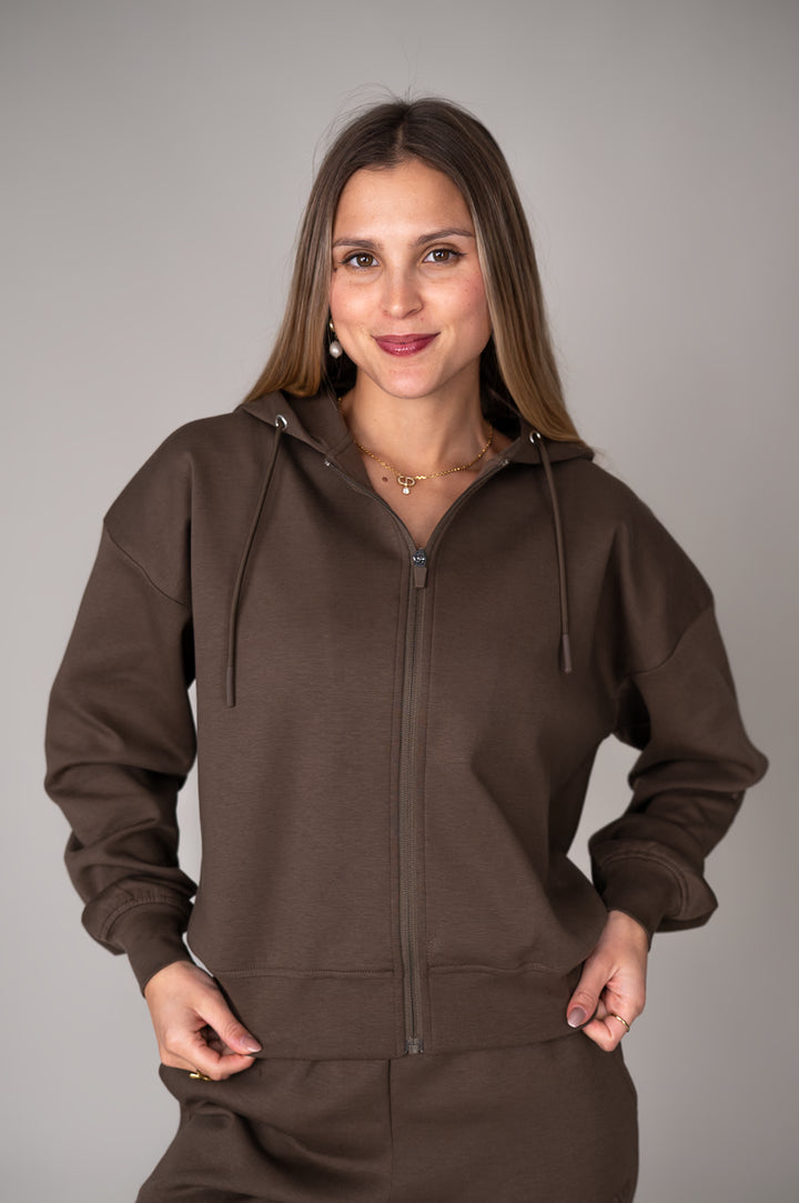 Effort Long Zip Hoodie