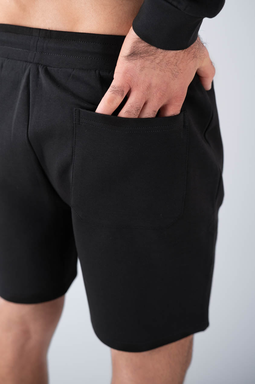Men core shorts black, back pocket